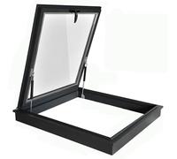 PtaTritious Lucernario da Tetto, lucernari per tetti di Case, Finestra da Tetto con Vetro temperato a Doppio Strato, lucernario da Tetto per seminterrato/Veranda/mansarda,550X550mm