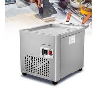 PtaTritious Macchina per Rotoli di Gelato, Macchina per Rotoli di Gelato Fritto Commerciale, Macchina per Gelato Arrotolato in Acciaio Inox con compressore, per preparare Gelato e Yogurt Gelato