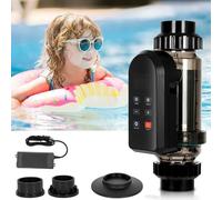 PtaTritious Sis-Tema di Clorazione ad Acqua Salata, Generatore di Cloro Salino con Cella in Titanio, Autopulente e Controllo App, per Piscine Fino a 60000 Galloni, IPX5, per Piscine Fuori Terra,50g/h
