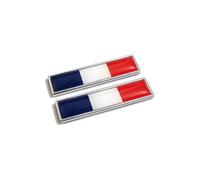 PTDecals 2 Pezzi Bandiera Francia Metallo Auto segni Adesivi 3D Emblema Nazionale FR Bandiera Tricolore Distintivo Grafica Decalcomanie per Auto Universale Moto parafango gonne Tronco Lati
