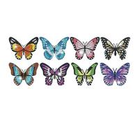 Ptdfjspt 8Pcs Butterfly Diamond Art Set per Decorazioni da Giardino, Butterfly Stakes Diamond Art, Farfalle per