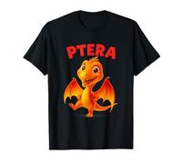 Ptera Cute Pterodactyl Cartoon Dinosaur - Funny Flying Dino Maglietta
