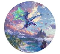 Pterosaur 1000 Pezzi Puzzle Rotondo Per Bambini Animali Di Tutto Il Mondo Per Regali Educativi Difficile E Impossibile Idea Regalo Per Lei O Lui 1000pcs (67.5x67.5cm)