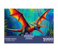 Pterosaur, Puzzle Da 1000 Pezzi, Esperienza Artistica Che Trasforma Il Risultato Finale in Un Elegante Capolavoro Murale, Decorazione Raffinata Per Abbellire Gli Spazi Interni, Adatto A Partire Dai 12