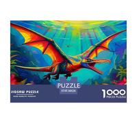 Pterosaur Puzzle Da 1000 Pezzi Per Amanti Dei Libri:Absolutely Stunning Ricrea Scene Di Romanzi E Stimola La Immaginazione!