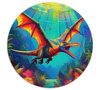 Pterosauro Preistorico Puzzle 1000 Pezzi Rotondo Carta per Adulti Mondo Sottomarino Difficoltà Decorazione Casa Regalo Artistico