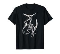 Pterosauro scheletro dinosauro Halloween Pterodattilo Ragazzi Maglietta