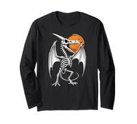 Pterosauro scheletro dinosauro pterodattilo Halloween ragazzi Maglia a Manica