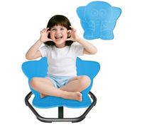 Pterying Sedia girevole per bambini autistici, sedersi e ruotare, giocattoli sensoriali per bambini autistici, bambini piccoli e bambini con ADHD, prodotti sensoriali sedia girevole, blu