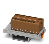 PTFIX Blocco di distribuzione 4/18x1,5-ns35 bn, marrone 1047457