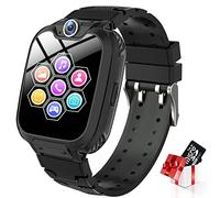 PTHTECHUS Orologio Intelligente Bambini con 7 Giochi - Musica MP3, con Telefono Allarme Camera, Regali per Ragazzi/e, 3-12 Ys