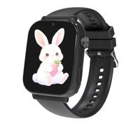 PTHTECHUS Smartwatch Bambini con Telefono 4G GPS Videochiamata Chat Vocale | Sveglia Contapassi Camera Modalità Classe, Orologio Bambino Bambina, Regalo per Ragazza e Ragazzo 4-12 Anni, Nero Intenso