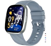 PTHTECHUS Smartwatch per Bambini con Risposta Chiamate, IP67 Orologio Smartwatch Bambini con Sonno, Gioco, 37 Modalità Sportivo, Smart Watch per Ragazzi Ragazze Adolescenti 6-16 (2D-SPEU-S60K-Silver)