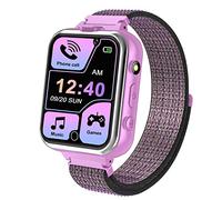 PTHTECHUS Smartwatch per Bambini - Lettore MP3 Orologio Smartwatch Bambini Phone con Gioco SOS Fotocamera Torcia Pedometro per Regalo Ragazzo Ragazza 4-12
