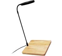 PTILSERY Lampada LED girevole per acquari con supporto in legno naturale per piccoli acquari piante grasse piante in vaso lampada Landsacping