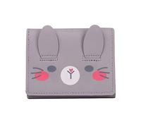 PTILSERY Portamonete carino per studenti in stile cartone animato, porta carte di credito, comodo ed elegante, per donne e ragazze