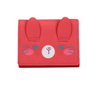 PTILSERY Portamonete carino per studenti in stile cartone animato, porta carte di credito, comodo ed elegante, per donne e ragazze