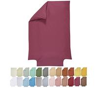 P'tit Basile - Copripiumino per bambini 100 x 135 cm o 100 x 140 cm - 100% cotone biologico - Bordeaux - Certificato senza sostanze chimiche o nocive - Lettino culla 60x120 70x140