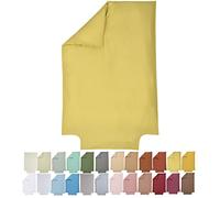 P'tit Basile - Copripiumino per bambini 75 x 120 cm o 80 x 120 cm - 100% cotone biologico - Giallo ocra - Certificato senza sostanze chimiche o nocive - Lettino culla 60x120 70x140
