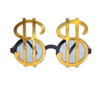 P'tit Clown 10248 - Occhiali in plastica, Motivo Dollaro, Multicolore