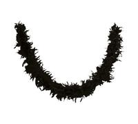 P'tit Clown - 21601 - Boa Piume - Nero - Lunghezza 160 cm - Unisex - Accessorio Perfetto per Travestimento, Charleston, Anni 20, Flapper, Carnevale, Festa in Costume