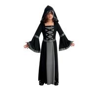 P'TIT CLOWN - 22038 - Costume piccola sacerdotessa - nero, grigio - bambino - 10/12 anni
