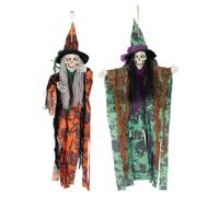 P'tit Clown - 24052 - Strega da appendere, 60 cm, colore: Verde o Arancione