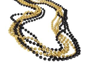 P'tit Clown - 24373 - Collana finte perle - set di 6 - oro e nero