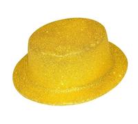 P'tit Clown - 63550 - Cappello Alto a Forma di Glitter - Glitter, Glimmer Party Hat - per Carnevale, St Silvestre, Feste a Tema, Discoteca, Capodanno, Halloween, EVG - Plastica - Oro Lucido