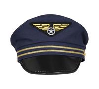 P'tit Clown 74601 Cappello da Pilota Aereo Adulto- Blu