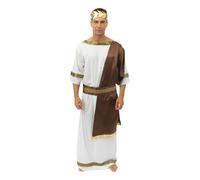 P'tit Clown - 99667 - Costume da Bagno Greco Premium - Toge + Cintura + Corona - Adulto - Taglia S/M