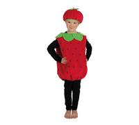 P'TIT CLOWN - Costume da bambino - Costume fragola - Perfetto per Carnevale, Compleanno, Feste Costumate ed Eventi a Tema (3-4 anni)