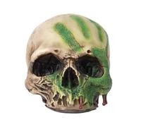 P'tit Clown - Cranio Decorazione Halloween da posare, accessorio spaventoso con dettagli realistici (teschio radioattivo da posare, 14 cm)