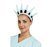P'tit Clown Generique - Corona Statua della Libertà in Tessuto Adulto,Verde,Taglia unica