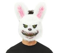 P'TIT CLOWN - Maschera diabolica per adulti - coniglio, orso - accessorio per travestimento Halloween, carnevale, cosplay, festa in costume (maschera coniglio malvagia)