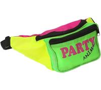 P'TIT Clown Re22674 - Borsa a banana retrò Fluo 80's, Giallo,Rosa,Verde, Marsupio retrò