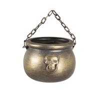 P'tit Clown re23016 - Calderone da strega dorato con catena, 23 cm