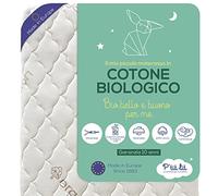 P'tit Lit - Materasso Lettino Cotone Biologico | 60x120 cm | 100% Cotone: Materia naturale di origine vegetale | Senza trattamento chimico | Sfoderabile | OekoTex® | Fabbricazione europea