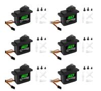 PTK 7455 MG-D 9g Digital Servo with Metal Gears for RC Aircraft, Helicopters, Fixed-wing Models and Cars (6pcs)