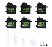 PTK 7465W MG 9g Miniature Digital Servo, Waterproof with 5kg Torque, for Robots, Fixed Wings, 180 Degrees (6pcs)