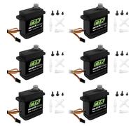PTK 8462 TG-D Metal Gear Digital 9g Size Servo for Fixed-Wing Glider, Model Aircraft Servo Accessories (6pcs)