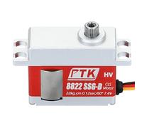 PTK 8822 22kg high-speed metal steel teeth 25g digital medium-sized FPV servo motor Fixed-wing RC servo (90°)