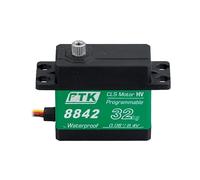 PTK 8842 Metal Digital Servo 32kg High-Torque Model for RC Vehicles High-Speed Fixed-Wing Drone Servo (270°)