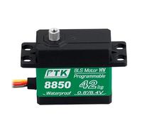 PTK 8850 Metal Digital Servo 42kg High-Torque Model for RC Vehicles High-Speed Fixed-Wing Drone Servo (180°)