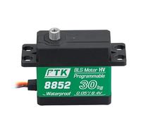 PTK 8852 Metal Digital Servo 30kg High-Torque Model for RC Vehicles High-Speed Fixed-Wing Drone Servo (90°)