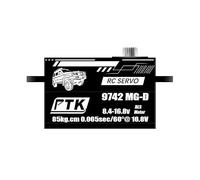 PTK 9742 MG-D 85KG servo brushless metal 1/8 drift car, programmable Rc car steering under-steering servo (180°)