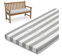 PTKG Cuscini da Esterno per Seduta Rinforzato e Impermeabile Cuscini Sedie Fondo Antiscivolo Cuscini Esterno Impermeabili per Mobili Resistenti alle per Giardino, Terrazza,Grau,105x35x5cm