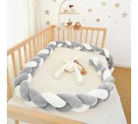 PTKG Cuscino con Nodo,Anticaduta per La Decorazione della Stanza,Cuscino Intrecciato,per Lettino per Bambini,Paracolpi Sponda,Lettino Neonato,Treccia Culla,Y15,400CM