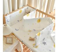 PTKG Cuscino Paracolpi, Paracolpi per Lettino, Paracolpi Sponda Sponde Anticaduta, Protezione per Sponde per Lettino, Avvolgimento per Sponde per Sponde Laterali,C17,150 * 28cm