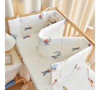 PTKG Cuscino Paracolpi, Paracolpi per Lettino, Paracolpi Sponda Sponde Anticaduta, Protezione per Sponde per Lettino, Avvolgimento per Sponde per Sponde Laterali,C18,120 * 28cm